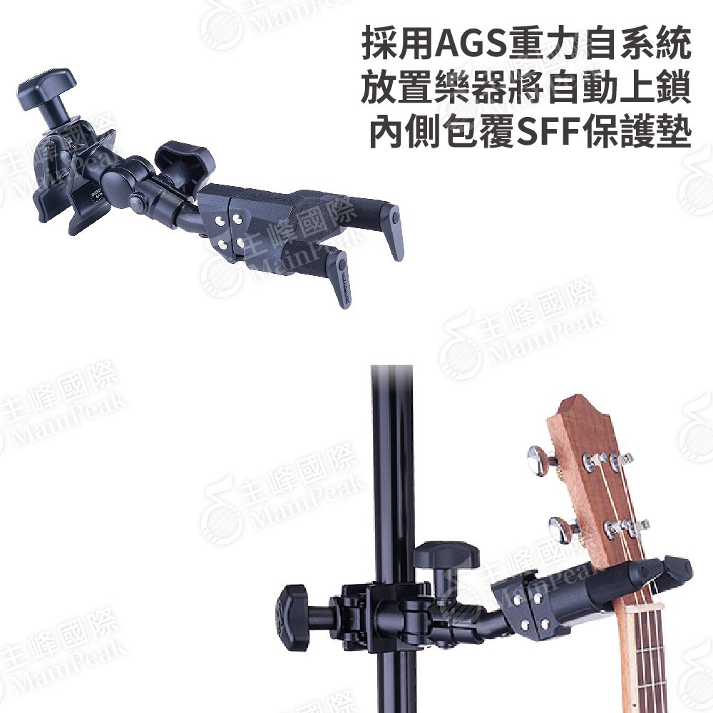 【恩心樂器】Hercules USP20CB 烏克麗麗吊架 烏克麗麗掛架 適用各種尺寸 隨意夾 重力自動鎖-細節圖4