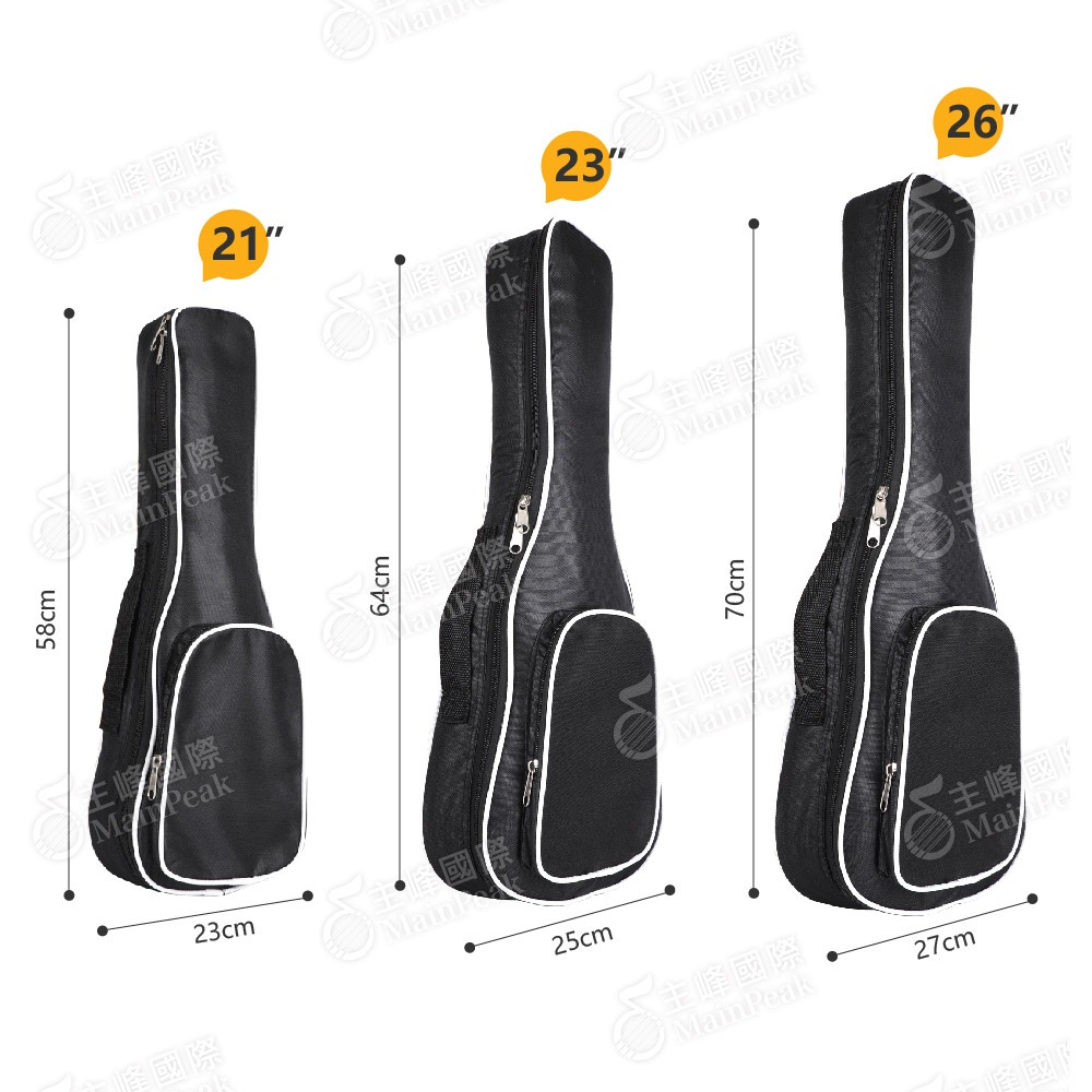 【恩心樂器】烏克麗麗袋 琴袋 烏克麗麗包 可後背 可手提 加厚 單肩帶 背袋 樂器袋 單肩背包 白邊款 烏克琴包 厚袋-細節圖2