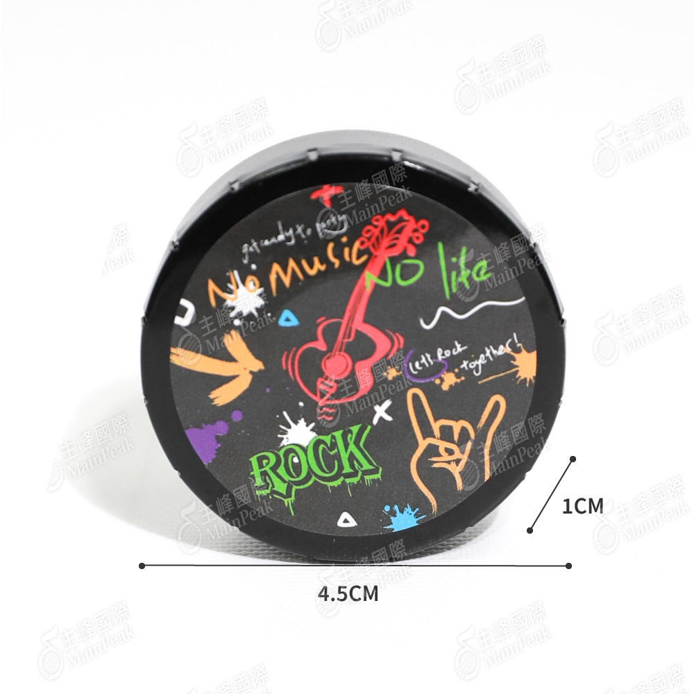 【恩心樂器】吉他彈片盒 圓形鐵盒 PICK鐵盒 撥片 彈片 PICK夾 收納盒 匹克 收納鐵盒 搖滾風 龐克風 匹克盒-細節圖5