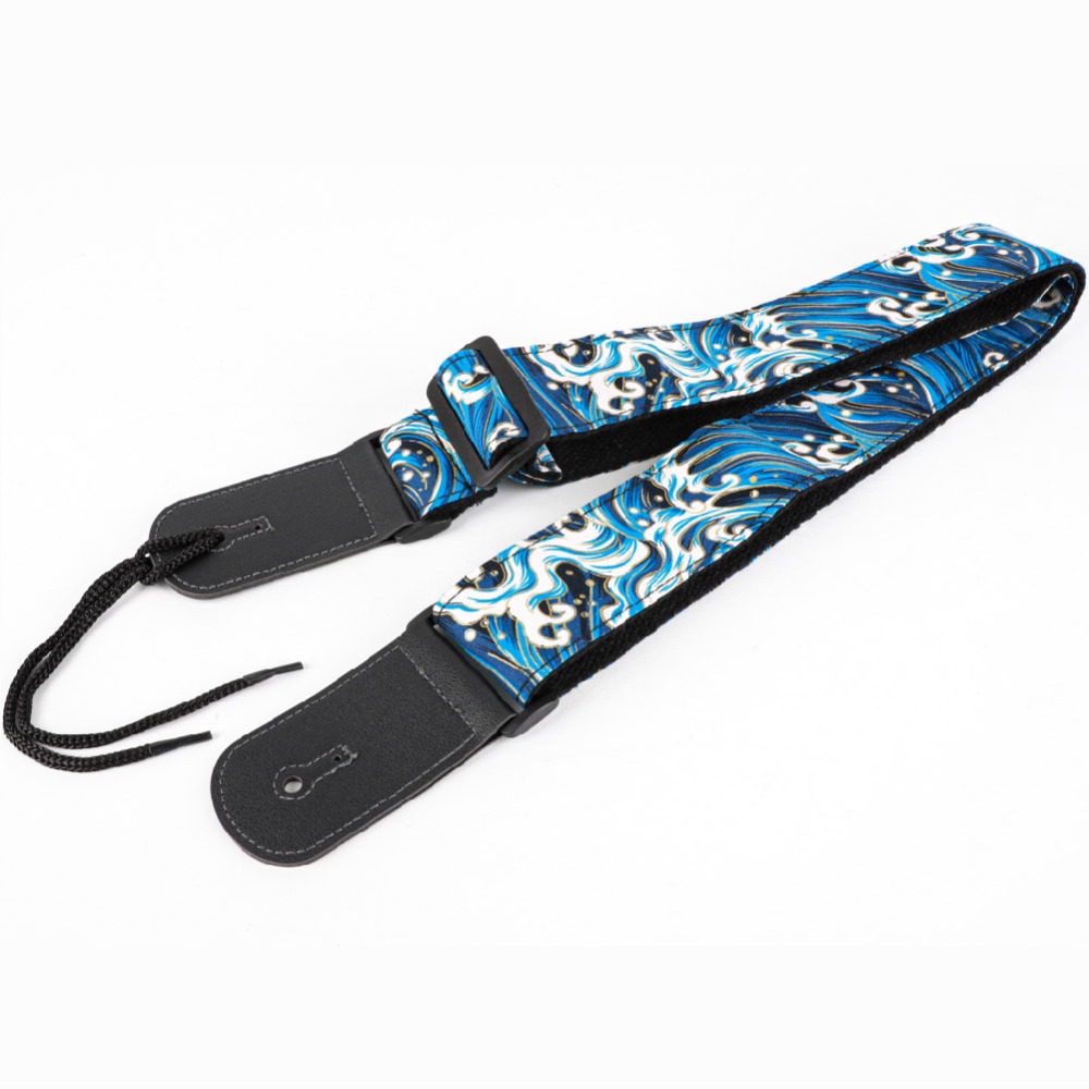 日式風格背帶 吉他背帶 加寬背帶 丹頂鶴 櫻花 海浪 蝴蝶 貝斯背帶 木吉他/電吉他/貝斯/烏克麗麗 NGS-規格圖7