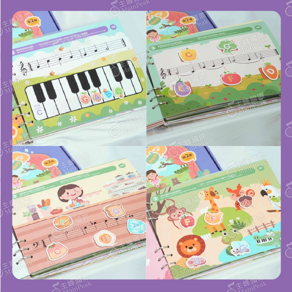 《FEEL MUSIC 音樂遊戲貼貼書 第二冊》雙語教材 益智玩具 音樂啟蒙教具 寶寶手撕書 兒童玩具-細節圖6