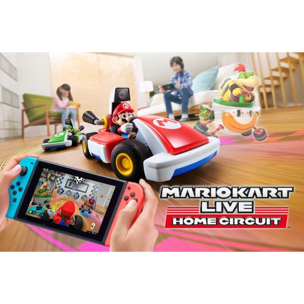 【優格米電玩內湖】【NS】瑪利歐賽車實況：家庭賽車場 (實體遙控車 AR 電玩遊戲) 瑪利歐 路易吉-細節圖2