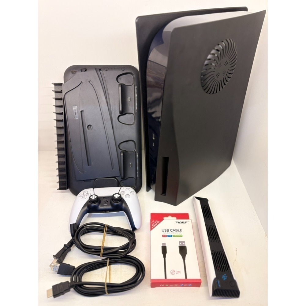 【優格米電玩內湖】【2手二手中古】【PS5】 PS5 光碟版主機 厚機 盒裝有損 配件齊全 台灣公司貨 店保1個月-細節圖2
