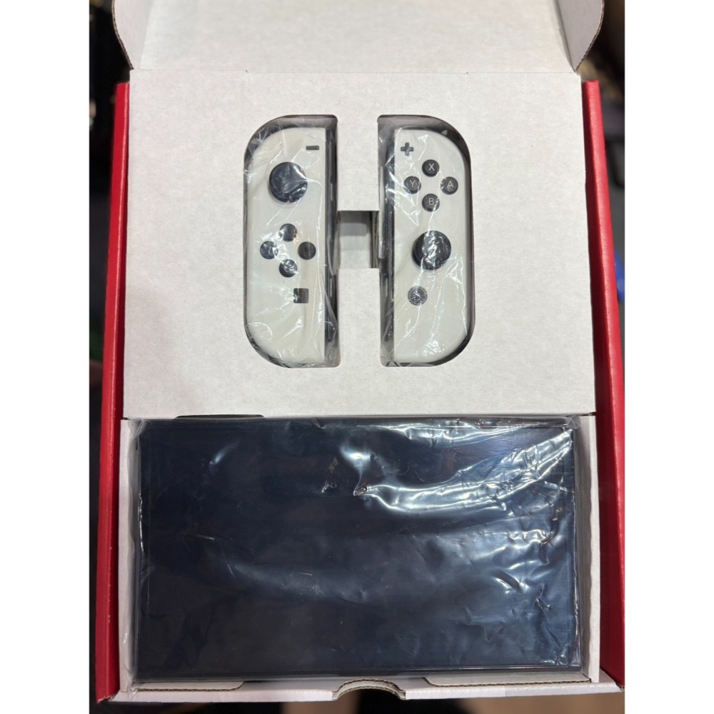 【優格米電玩內湖】【2手二手中古】【NS】 Switch OLED 電力加強版 主機 白色 盒裝配件齊全 臺灣公司貨-細節圖2