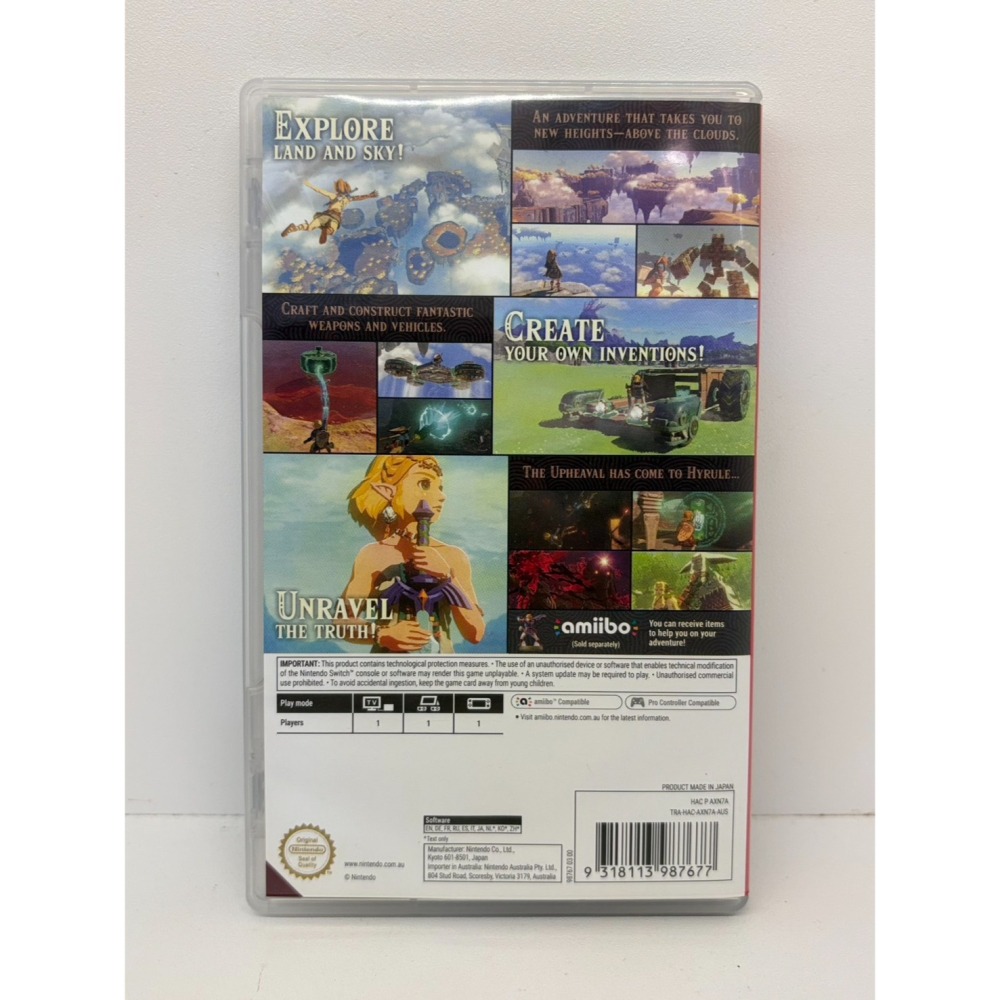 【優格米電玩內湖】2手 二手 中古 NS Switch 薩爾達傳說 王國之淚 中文版 薩爾達傳說王國之淚 薩爾達王國之淚-細節圖2