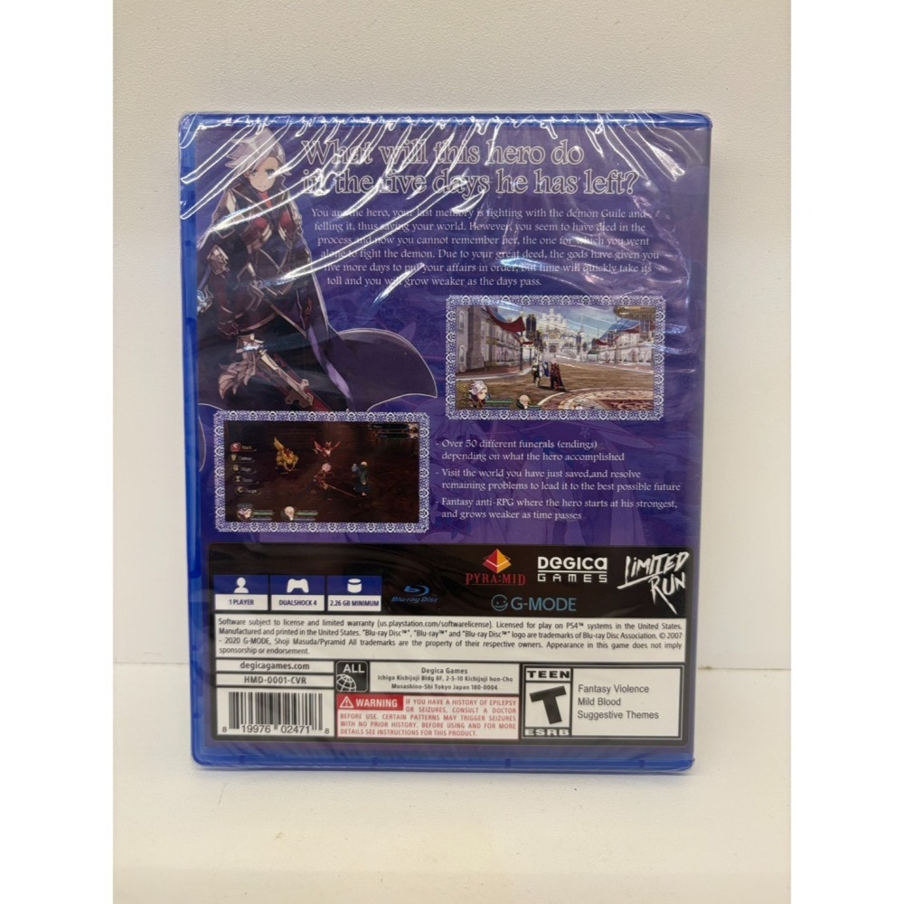 【優格米電玩內湖】全新特價 PS4 勇者已死 Again Hero Must Die Again 勇者必須死 日英文版-細節圖2