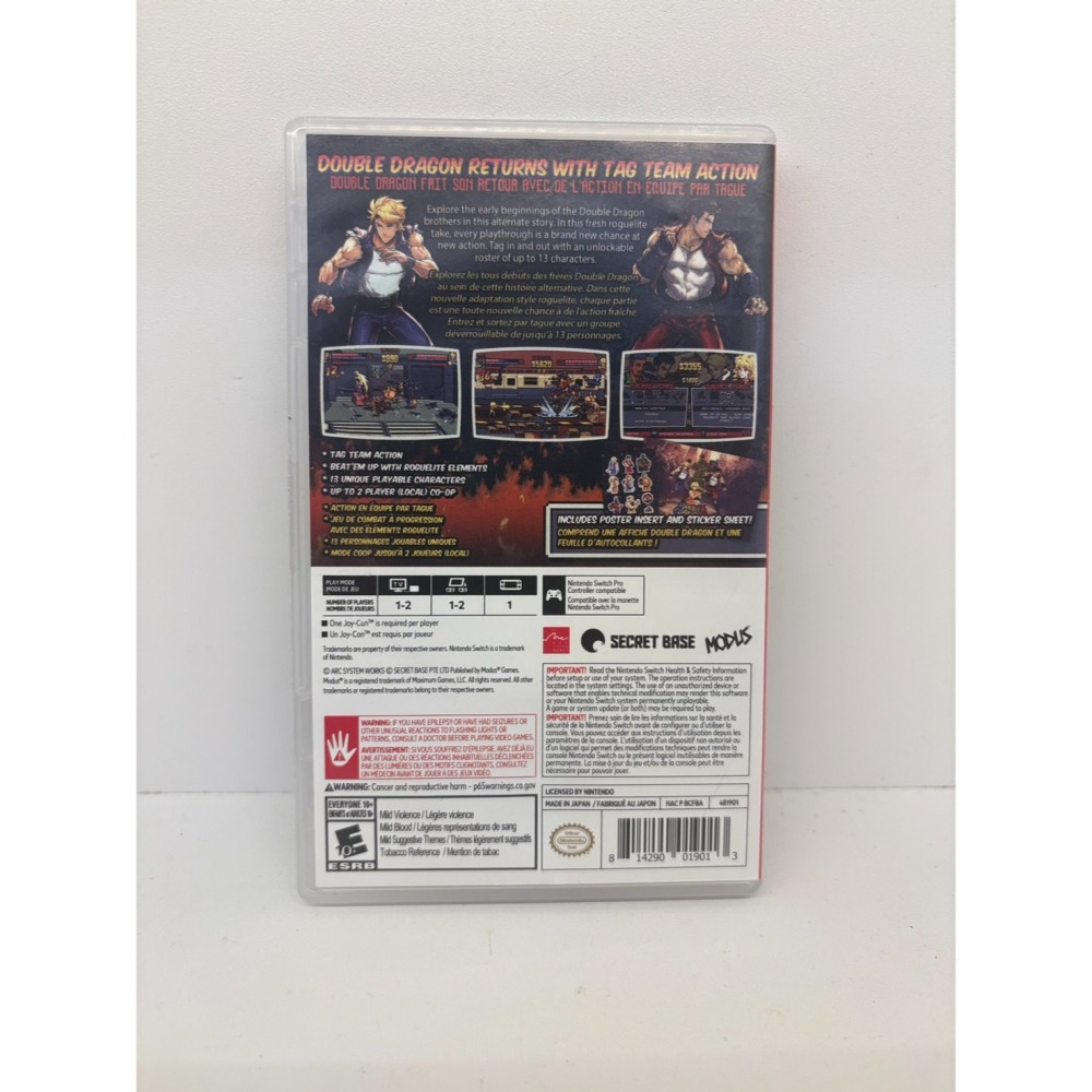 【優格米電玩內湖】2手 二手 中古 NS Switch 雙截龍外傳 龍之崛起 中文版 雙截龍-細節圖2