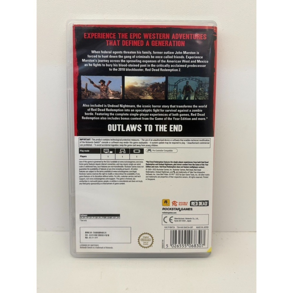 【優格米電玩內湖】2手 二手 中古 NS Switch 碧血狂殺 不死夢魘 合輯 中文版 Red Dead-細節圖2