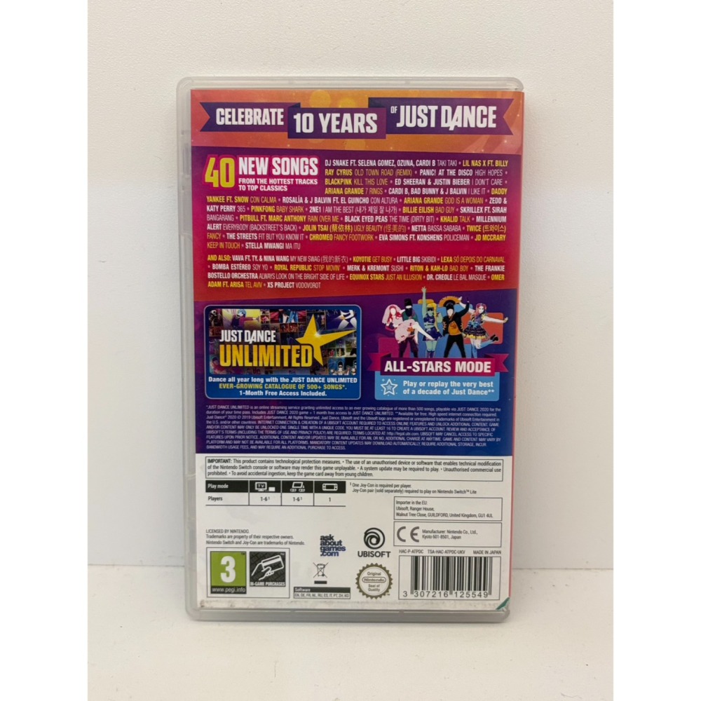 【優格米電玩內湖】2手 二手 中古 NS Switch Just Dance 舞力全開2020 中文版 舞力全開-細節圖2