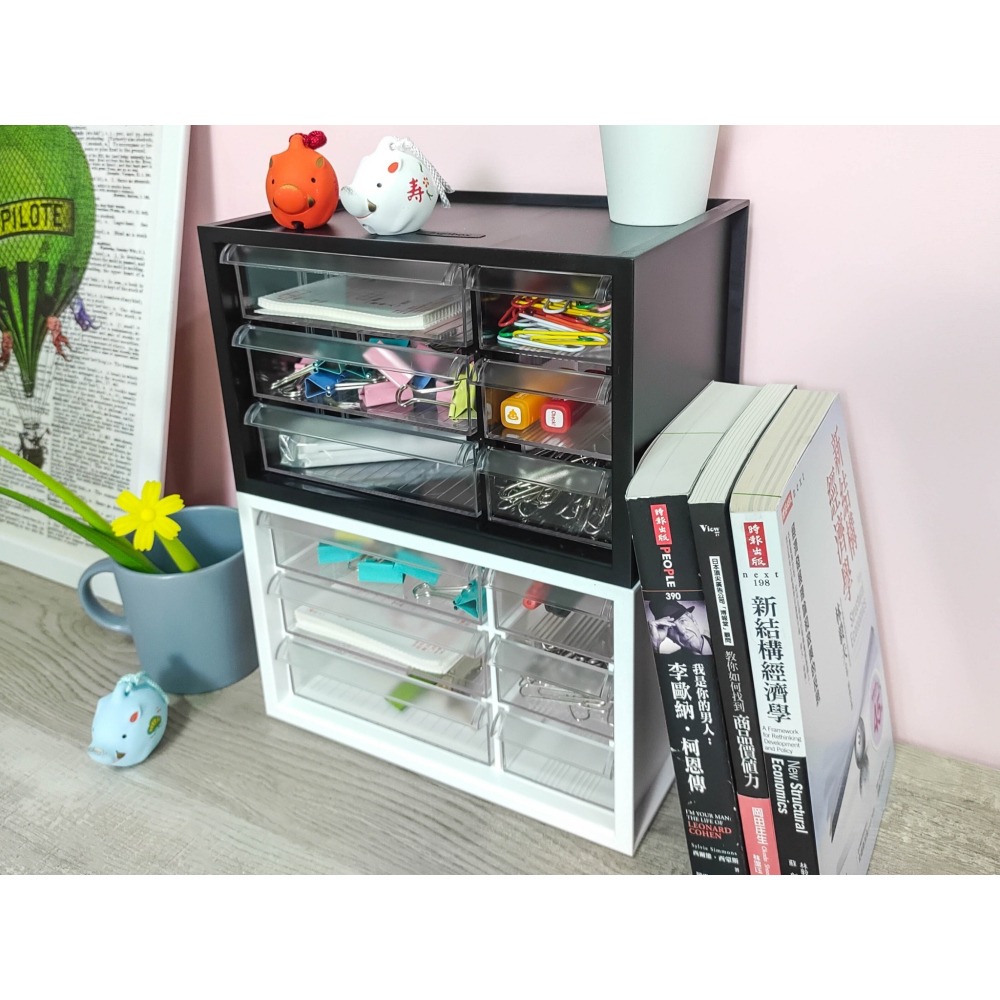 【樹德】小幫手零件分類箱(6抽)｜A9-306 ｜桌上收納｜分類盒｜收納箱｜置物盒｜超商取件限4入-細節圖3
