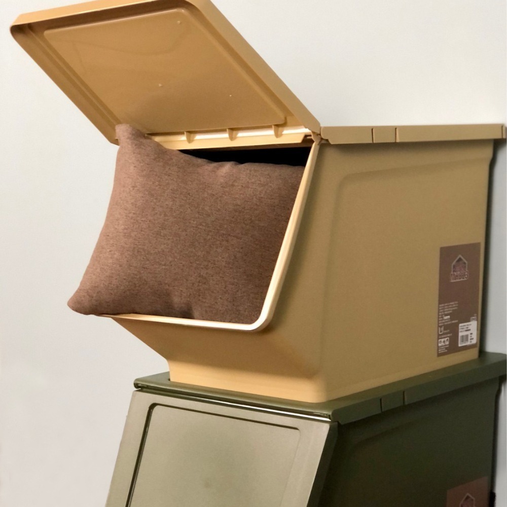 【樹德】Iivinbox家用整理箱｜收納箱｜置物櫃｜黑色白色沙色軍綠色｜MHB-23｜整理箱｜收納盒｜超商取件限1入-細節圖8