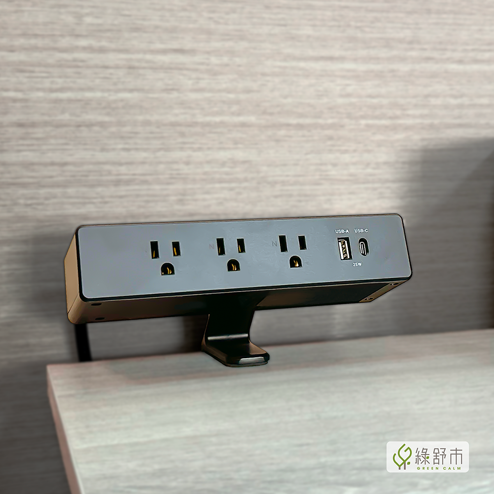 Zmoji 雙向多功能延長線 1.8米  插座 充電線 USB插座 USB-C/USB-A充電孔｜黑白色-細節圖7