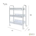【綠舒市】三層推車｜推車｜置物架｜收納推車｜廚房收納架｜置物推車｜推車收納｜層架推車｜小推車｜零食收納-規格圖11