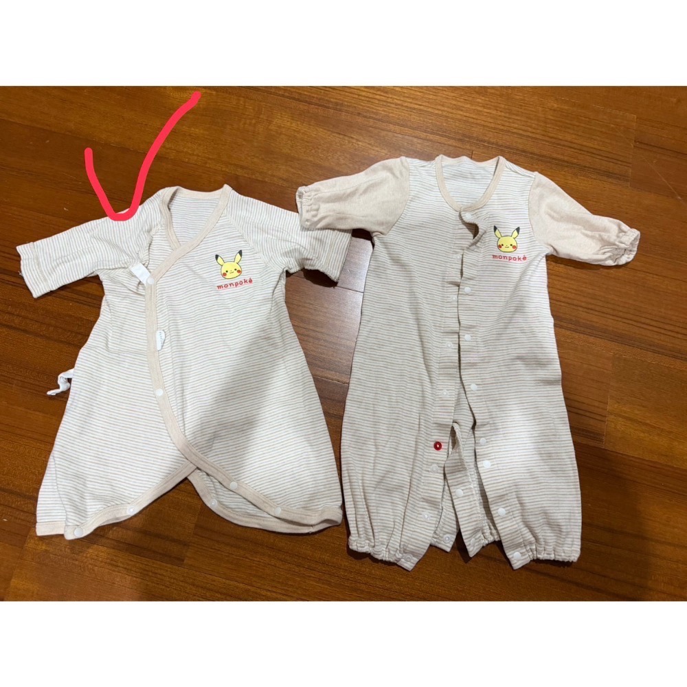 皮卡蝴蝶衣+粉兔包屁+帽*2+皮卡上衣-細節圖2