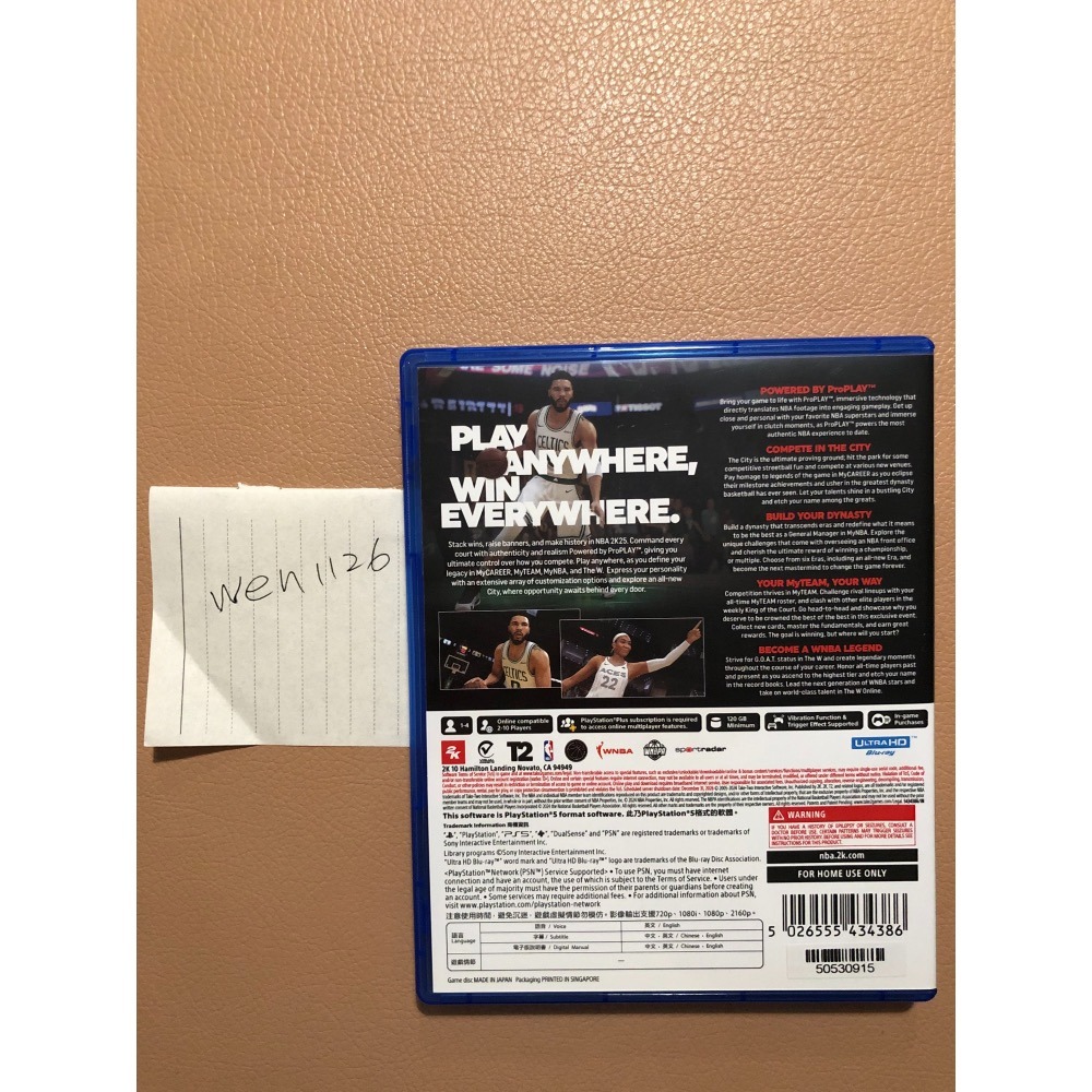 2K25 NBA 中文版 PS5-細節圖2