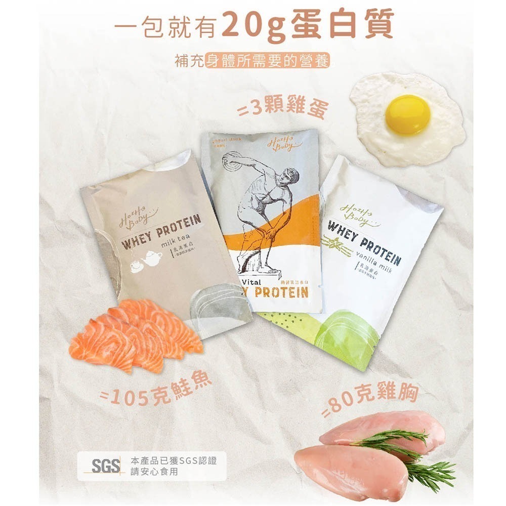 【Hozho Body 好滋好】關健乳酸乳清蛋白-盒裝 30gx12包-細節圖6