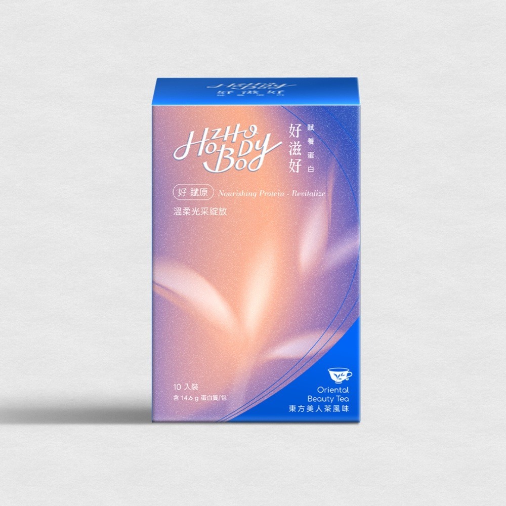 【Hozho Body 好滋好】賦養蛋白 好賦原 Revitalize(東方美人茶風味)-盒裝 25g x 10入-細節圖2