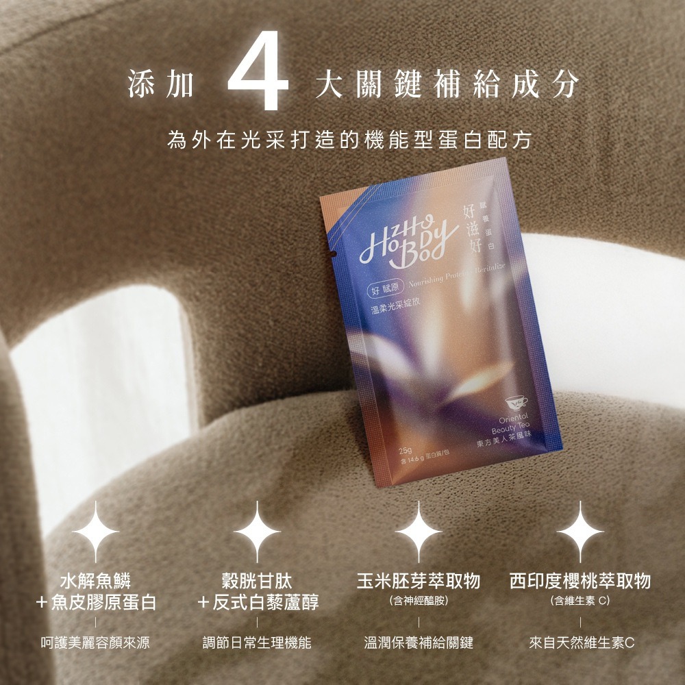 賦養蛋白-日身心賦養（3款風味任選1入）-25g  乳清蛋白 現貨 Hozho Body 好滋好-規格圖11