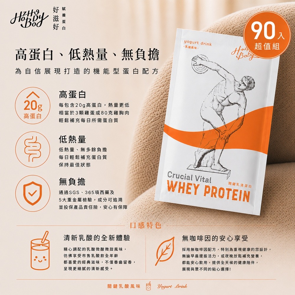 Hozho Body 好滋好 關健乳酸乳清蛋白體驗包(30g/包) 1包/7包/20包/30包/60包/90包 任選-規格圖9