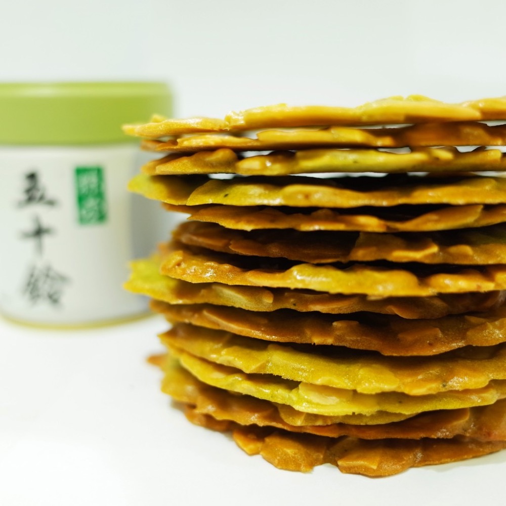 宇治抹茶風味杏仁瓦片 五十鈴頂級抹茶 手工餅乾-細節圖2