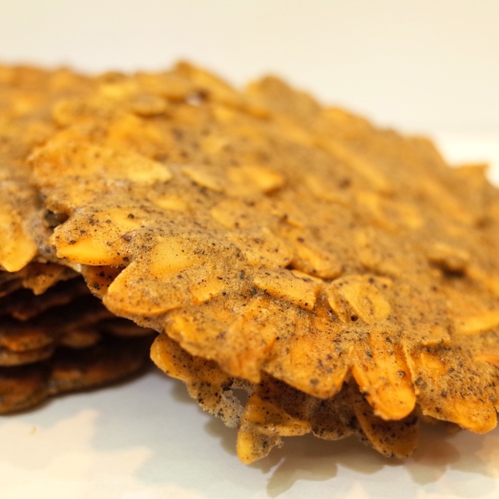 黑芝麻杏仁瓦片　養生健康　手工餅乾-細節圖3