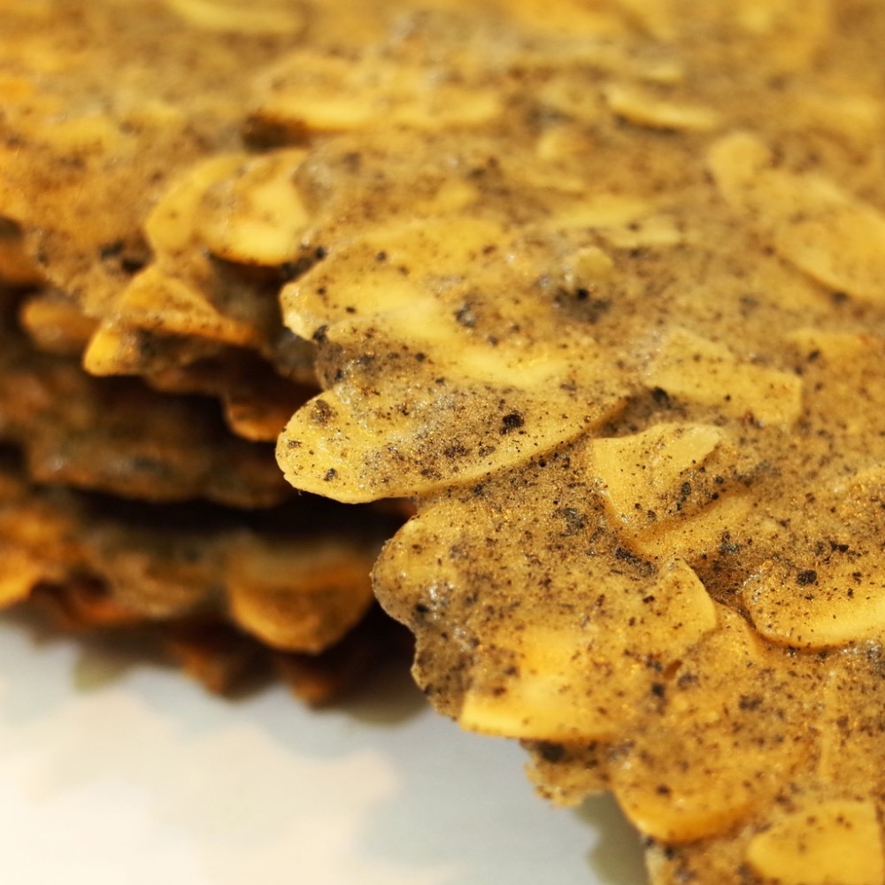 黑芝麻杏仁瓦片　養生健康　手工餅乾-細節圖5