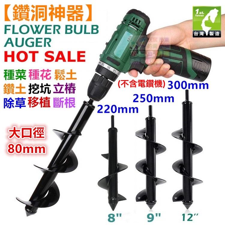 🔨㊣【鑽洞の神器】熱銷歐美 穴掘器(直徑80mm*長600mm)手動穴掘り機 電鑽螺旋地鑽頭 花園種花 種菜 除草 鬆土-細節圖2