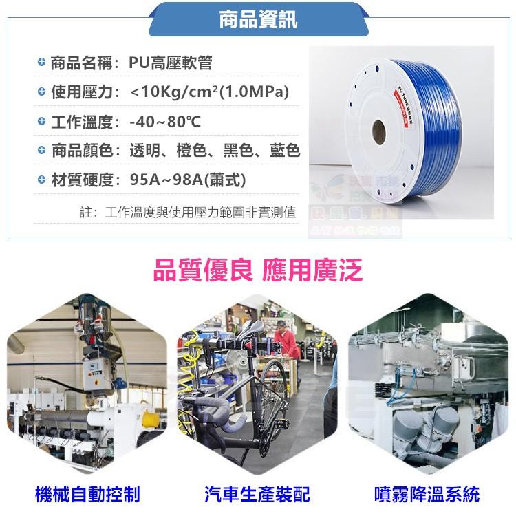 🐪【高品質】PU高壓軟管 PU軟管 氣動管 氣管 快速接頭高壓管 德國進口純PU料 外銷歐美高品質-細節圖2