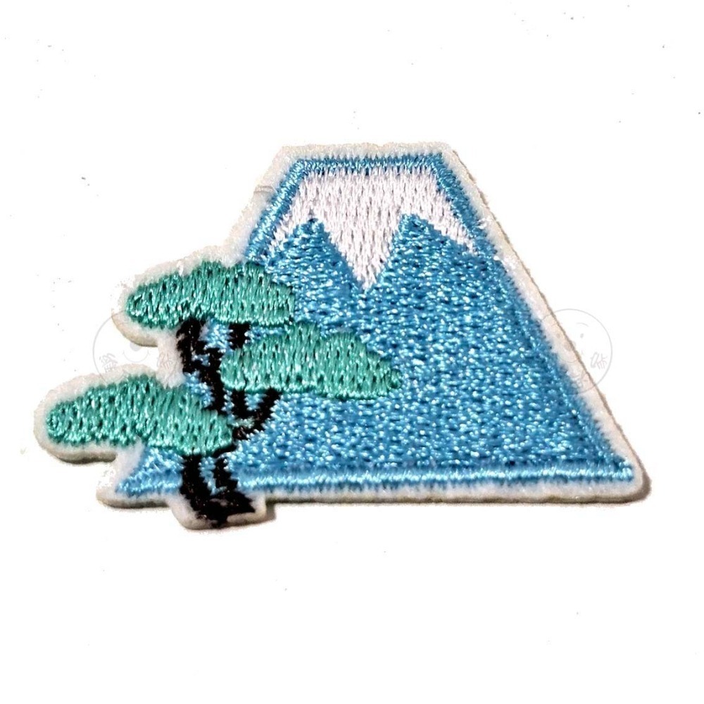 燙布貼 刺繡熨燙 布貼 日本 富士山 山 松樹 太陽 海浪 自然風景 補丁 刺繡貼 DIY 裝飾 台灣現貨 維尼的家-細節圖4