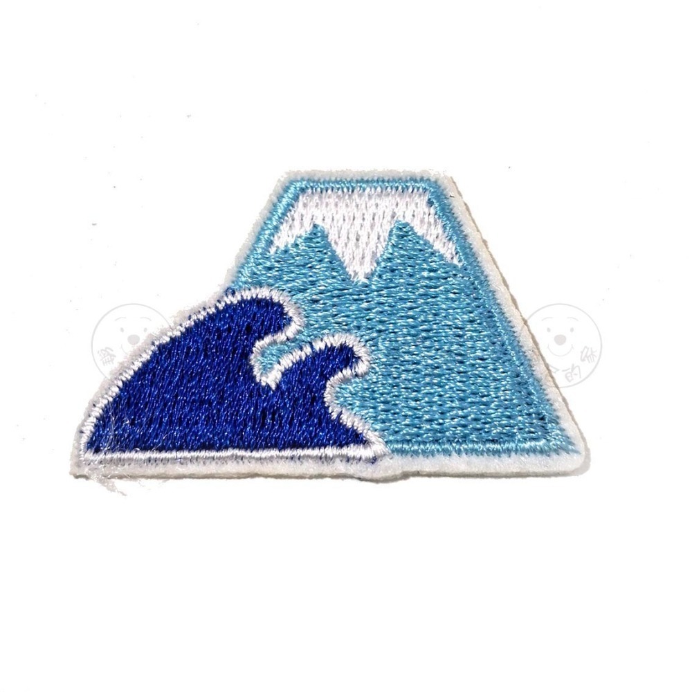 燙布貼 刺繡熨燙 布貼 日本 富士山 山 松樹 太陽 海浪 自然風景 補丁 刺繡貼 DIY 裝飾 台灣現貨 維尼的家-細節圖6