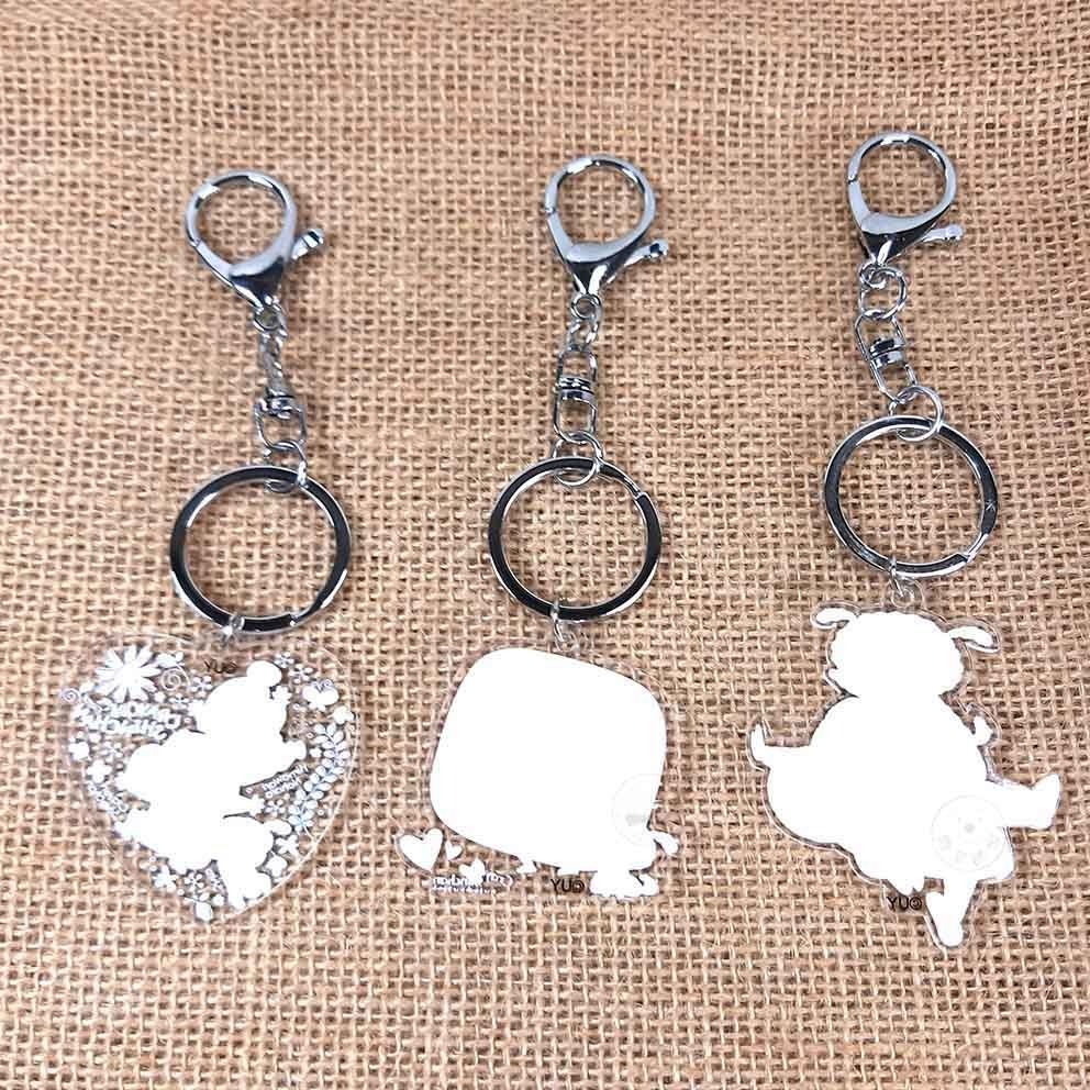 維尼的家 蠟筆小新 正版 壓克力 鑰匙圈 小葵 小白 吊飾 鎖圈 掛飾 飾品 現貨-細節圖4