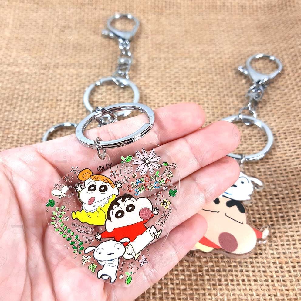 維尼的家 蠟筆小新 正版 壓克力 鑰匙圈 小葵 小白 吊飾 鎖圈 掛飾 飾品 現貨-細節圖5