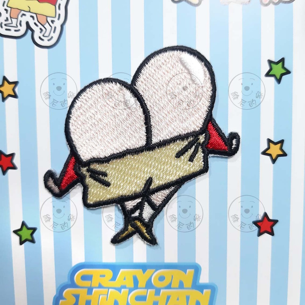 維尼的家 蠟筆小新 台灣正版 燙布貼 布貼 刺繡 熨燙 貼布 幸福兔 小白 DIY手作 現貨-規格圖9