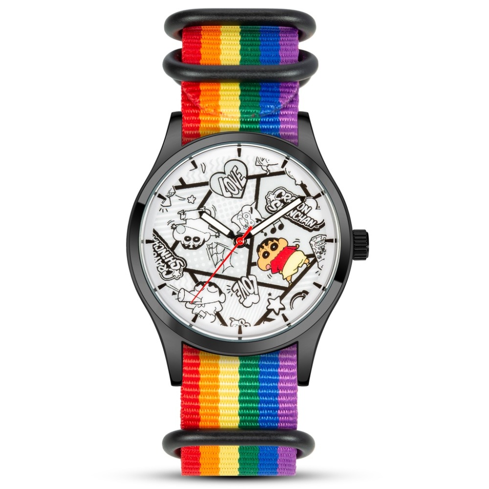 現貨 確認款《玩具魔王》Infantry 蠟筆小新 第一代 精工石英機芯手錶 盲盒 手錶 小新手錶 正版授權-規格圖3