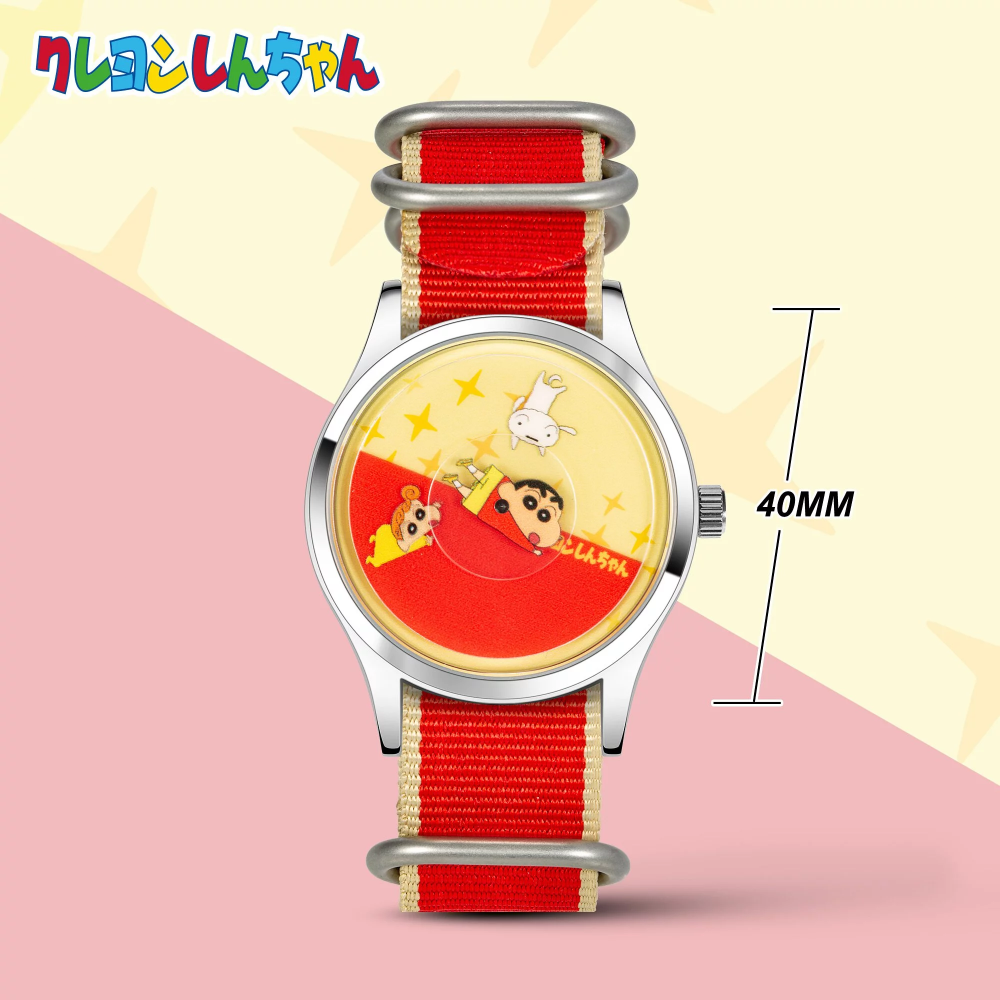 現貨 確認款《玩具魔王》Infantry 蠟筆小新 第一代 精工石英機芯手錶 盲盒 手錶 小新手錶 正版授權-規格圖3
