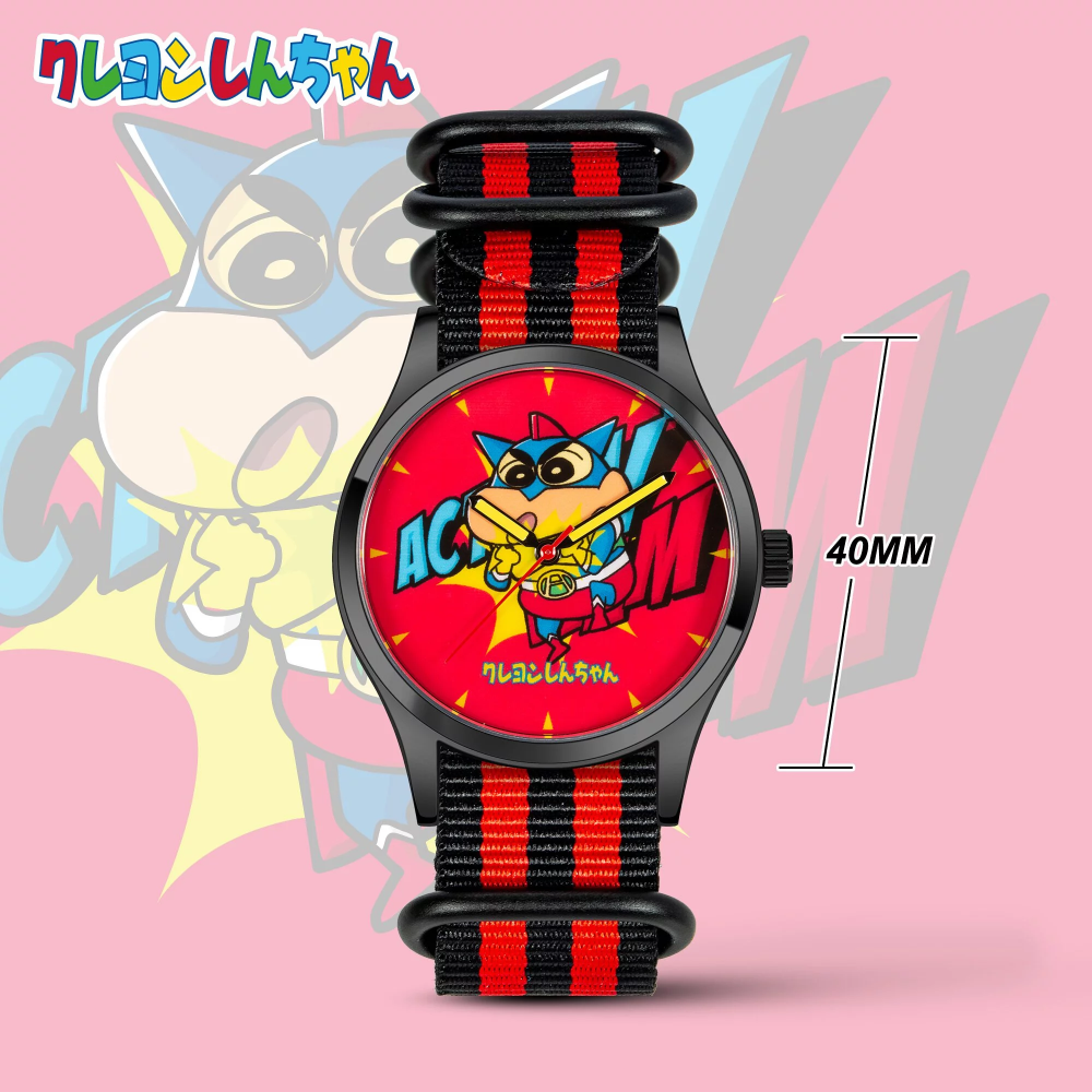 現貨 確認款《玩具魔王》Infantry 蠟筆小新 第一代 精工石英機芯手錶 盲盒 手錶 小新手錶 正版授權-規格圖3