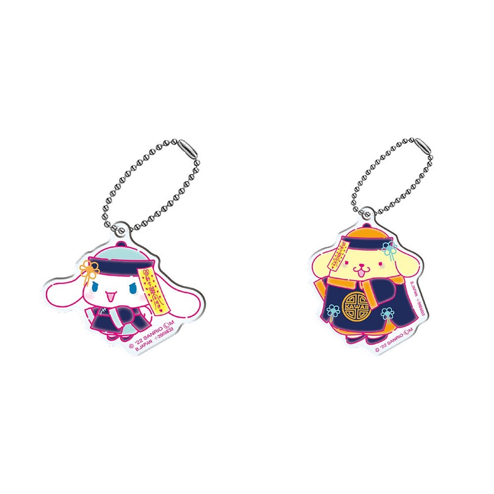 現貨《玩具魔王》三麗鷗 小殭屍 日本萬代 限定 萬聖節 殭屍 布丁狗 大耳狗 美樂蒂 扭蛋 轉蛋 絕版 壓克力吊飾-規格圖3