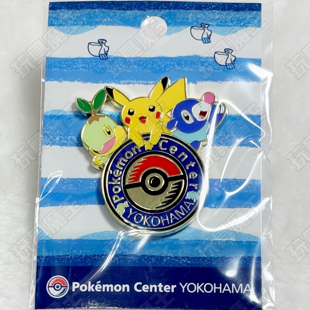 現貨《玩具魔王》寶可夢中心 徽章 LOGO徽章 紀念徽章 收藏 金澤 香川 呆呆獸 晴空塔 廣島 千葉 船橋-規格圖1