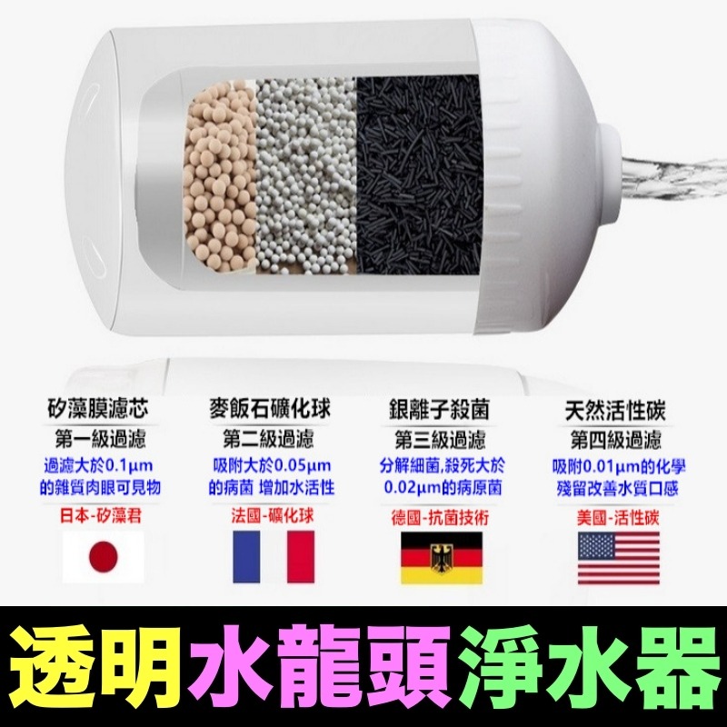 ☄️㊣【水博士】透明水龍頭淨水器(兩用) 醫療級0.1μm陶瓷7合1濾芯(泥水變清水)廚房自來水除氯過濾器-細節圖9