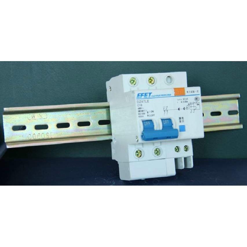 🧮㊣【特價】DZ47 開關安裝導軌 20cm長 0.2米 20公分長 ; C45鐵導軌 CJX2接觸器 U型導軌-細節圖2