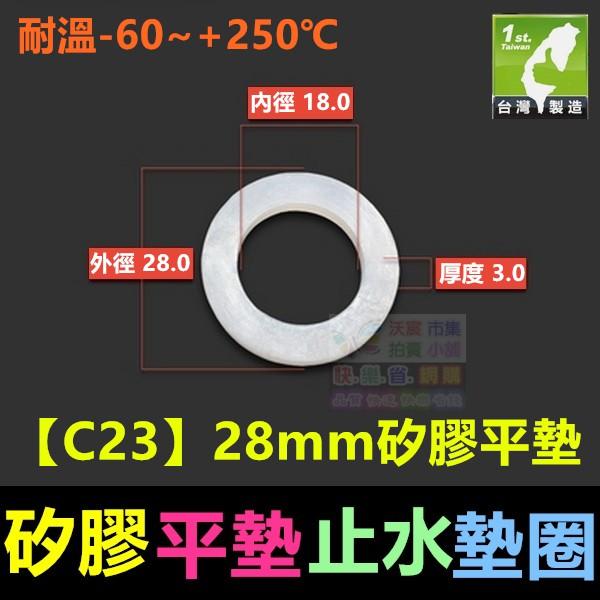 ㊣【食品級】【C23】~【C39】21~66mm矽膠平墊 止水墊片 矽膠墊圈 密封圈 耐溫-60~+250℃ 無味無毒-細節圖2
