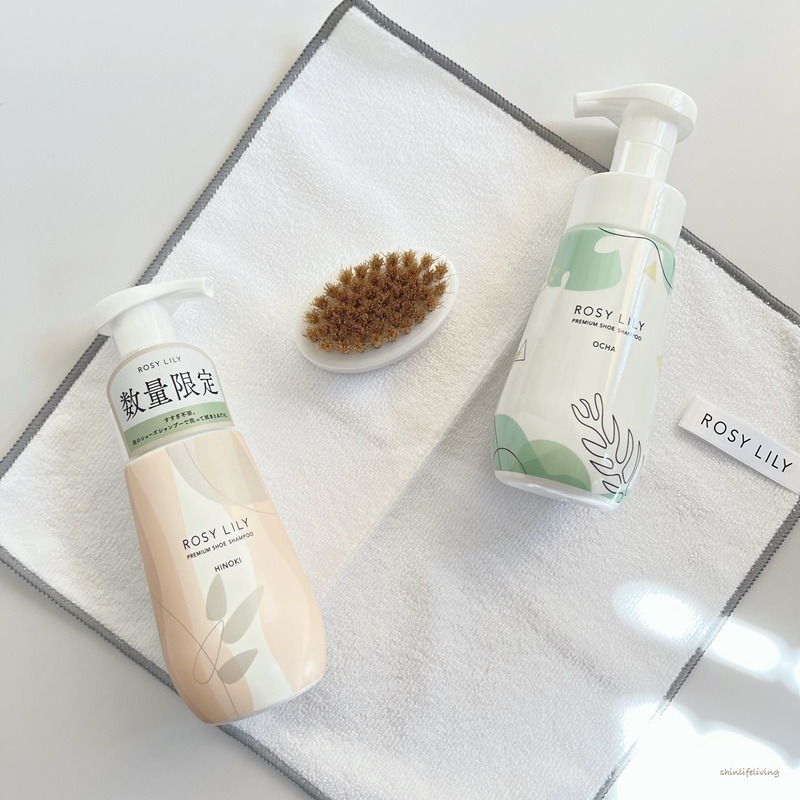 日本製 ROSYLILY鞋子皮革清潔慕斯刷具組 洗鞋泡泡 皮革清潔慕斯 免沖水-細節圖2