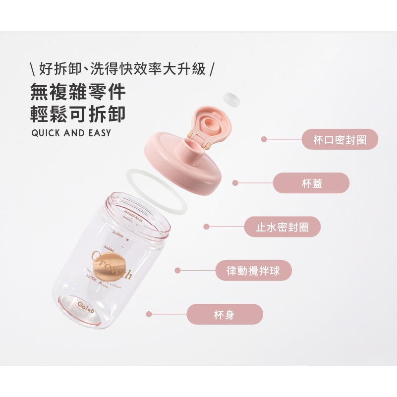 (現貨速出)『良杯製所』律動蛋白搖搖杯 500ML-細節圖6