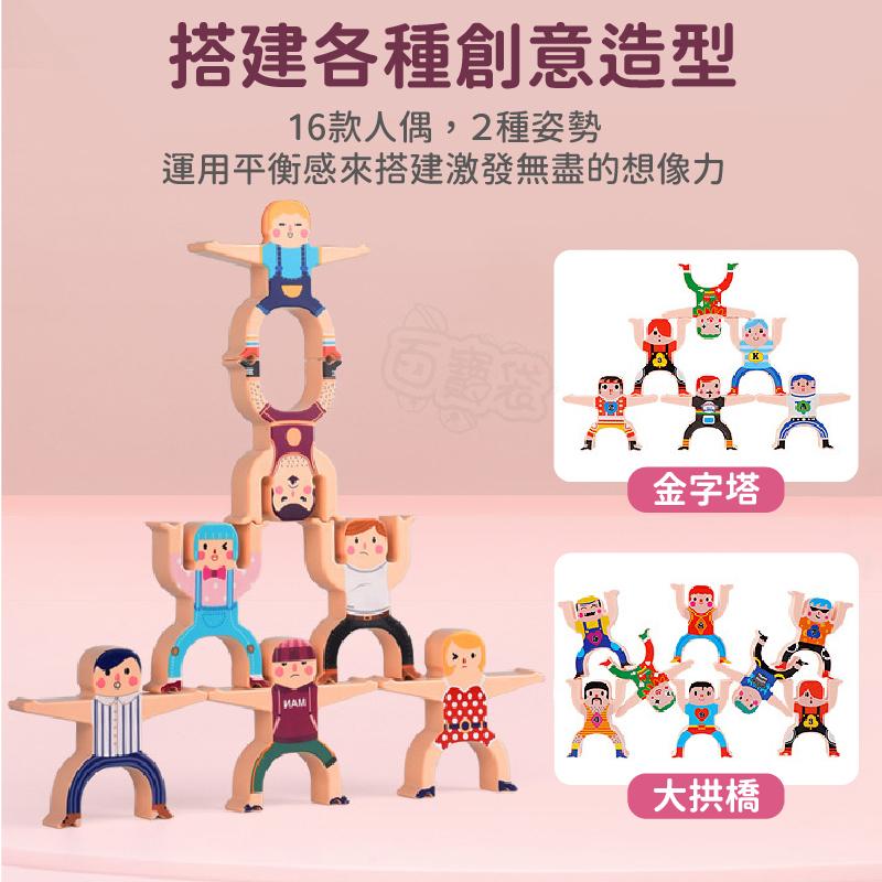 【台灣現貨】大力士疊疊樂 人偶積木疊疊樂 親子互動遊戲 平衡積木玩具 早教益智玩具 兒童玩具 益智玩具(BE1252)-細節圖4