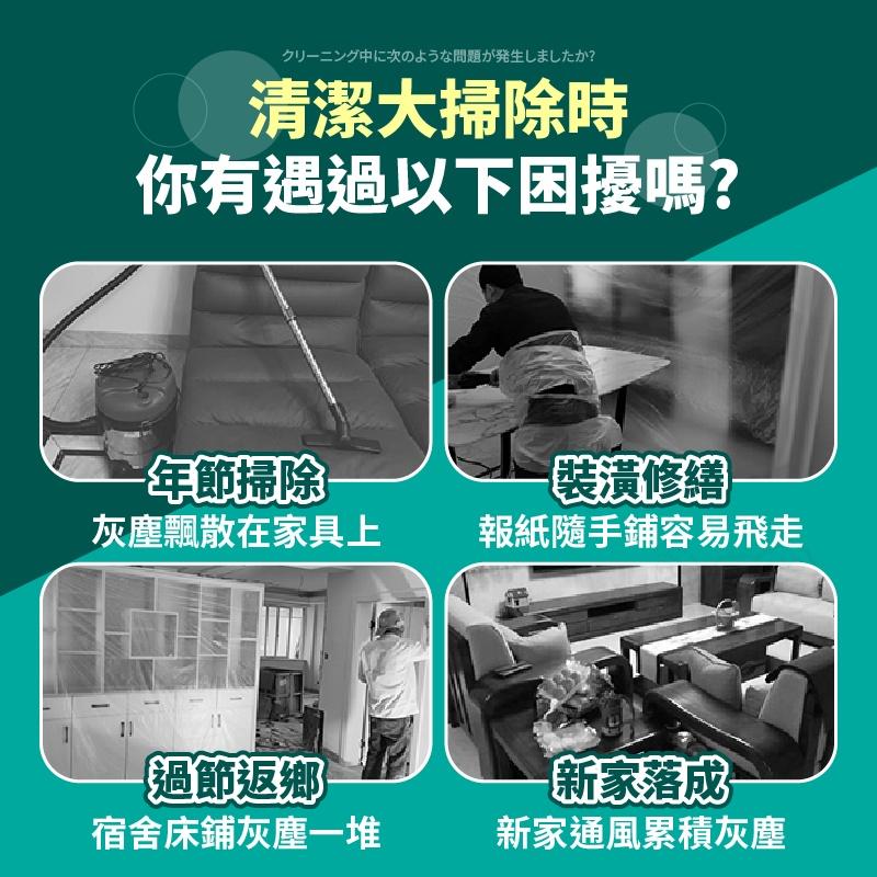 【台灣現貨🔥加厚款】家具防塵套 防塵套 防塵膜 防塵罩 沙發防塵套 透明防塵罩 傢俱防塵套 防塵布(BE1251)-細節圖2