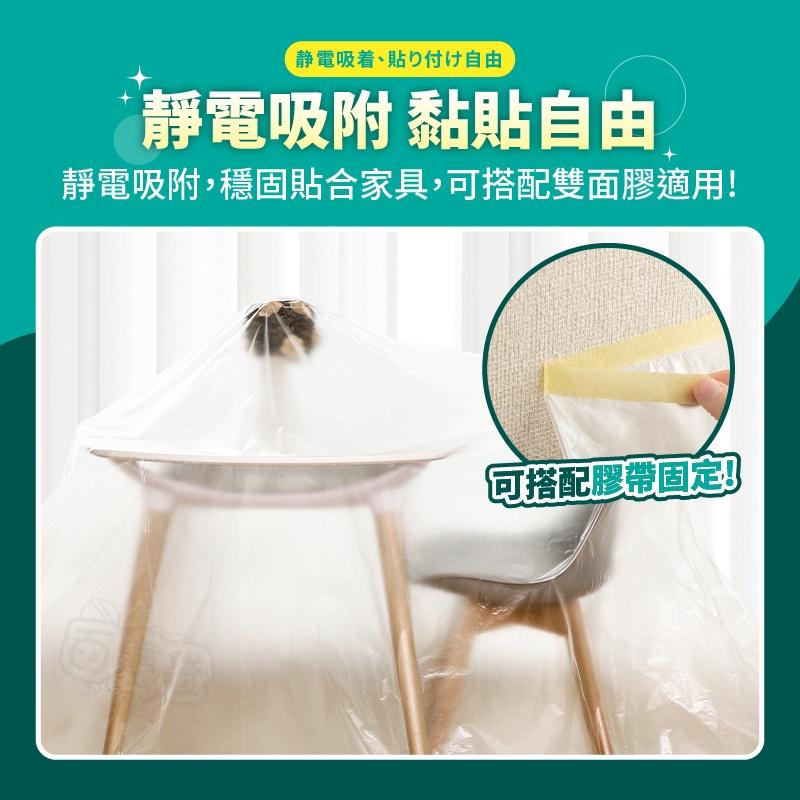 【台灣現貨🔥加厚款】家具防塵套 防塵套 防塵膜 防塵罩 沙發防塵套 透明防塵罩 傢俱防塵套 防塵布(BE1251)-細節圖7