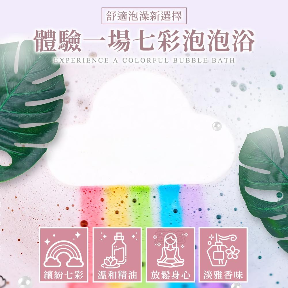 【台灣現貨🔥植物精油！網紅最愛】泡澡球 沐浴球 彩虹泡澡球 彩虹沐浴球 泡澡精油 入浴球 泡泡球(BE1203)-細節圖3