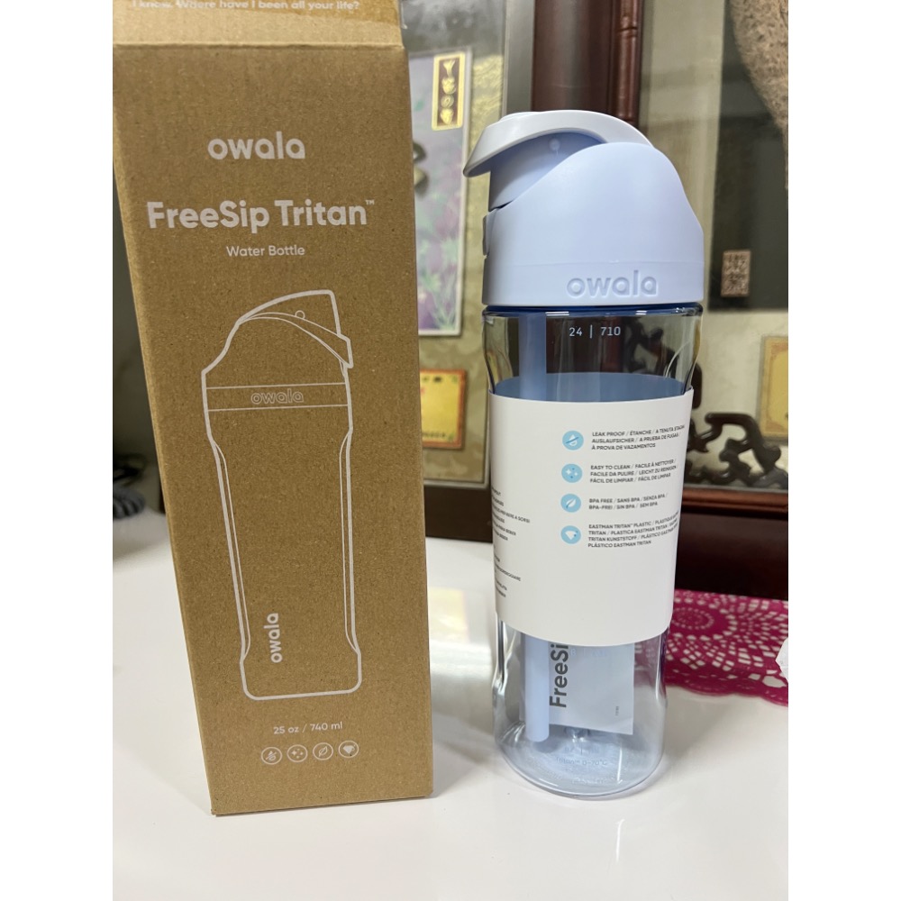 Owala® FreeSip環保吸管水壺-泡泡藍740ml-細節圖2
