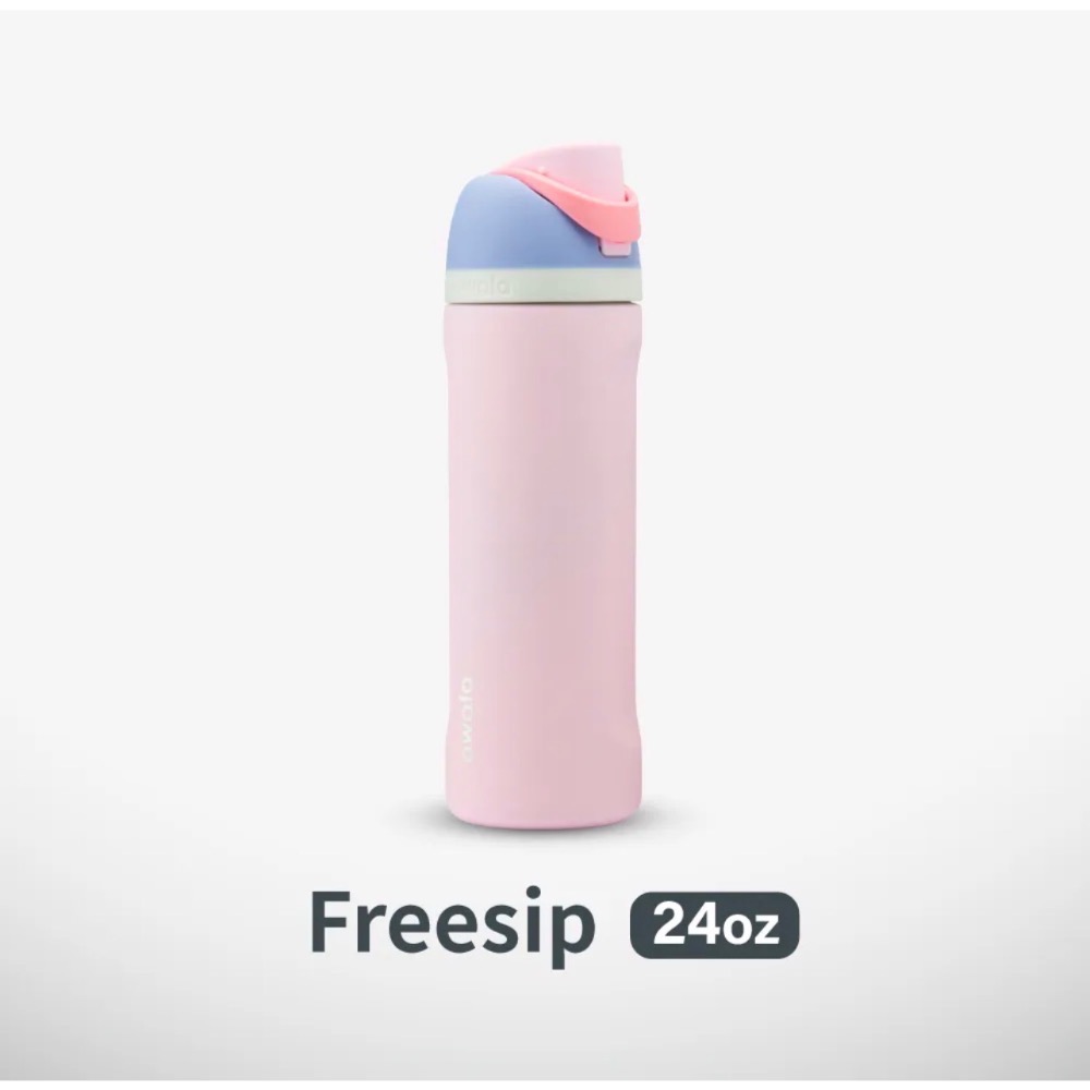 【舊包裝-限量款 草莓馬卡龍】Owala® FreeSip 雙飲口吸管水壺-細節圖5