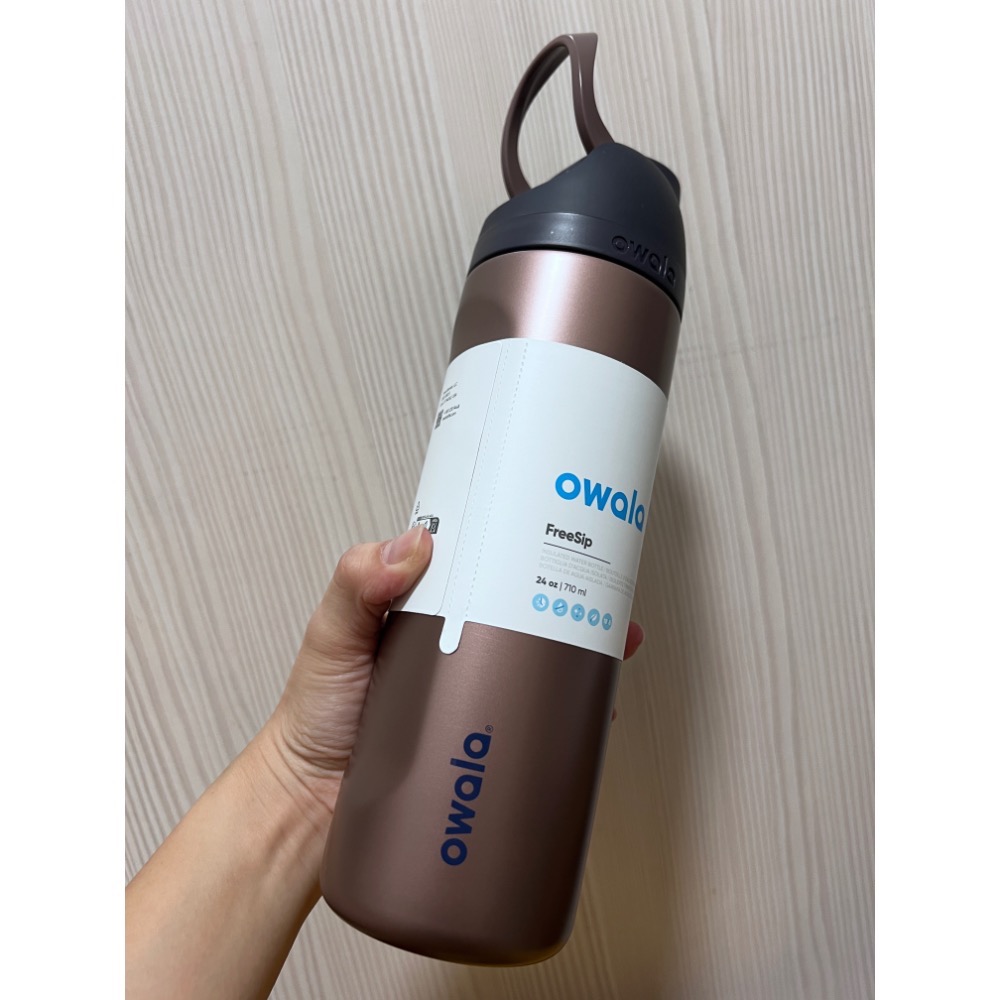 【煙霧沙漠】雙飲口吸管保溫保冰水壺 Owala® FreeSip |不鏽鋼 710ml-細節圖5